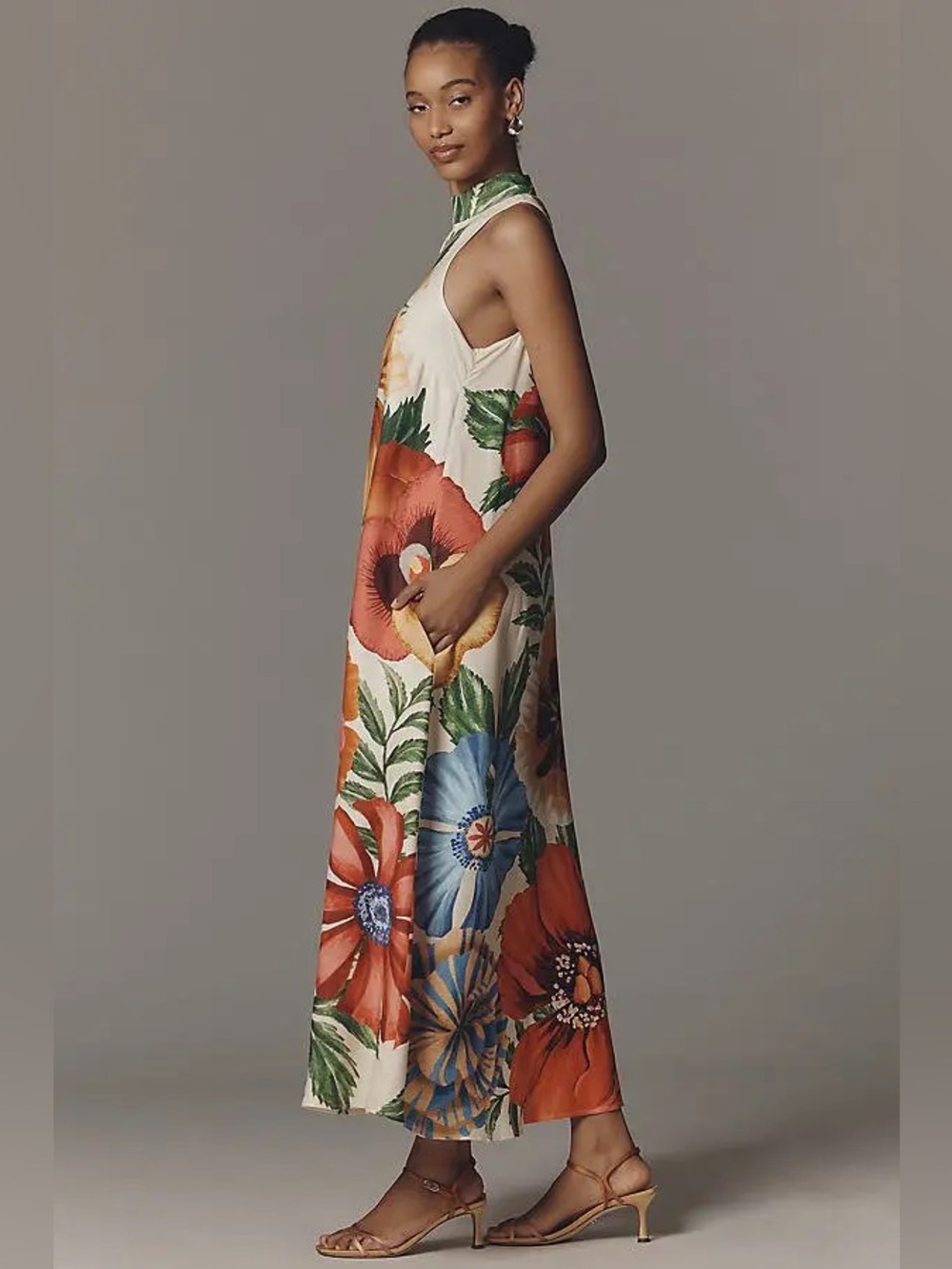 Farm Rio Halter Maxi Dress Size XL - Picture 2 of 10